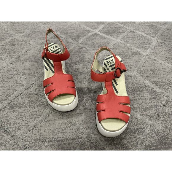 Fly London Duma 955 Ankle Strap Platform Sandal EU 40 STORE MODEL - Picture 1 of 7
